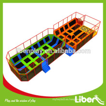 China Espuma Pit Gimnasia Equipamiento Customiz trampolín interior con dodgeball